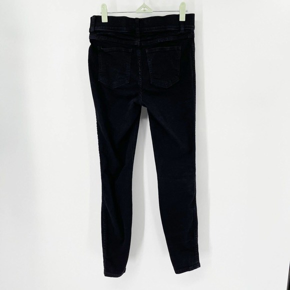 Spanx Ankle Skinny Jeans Sz S Clean Black High Waisted Pull On Stretch Pockets - Picture 4 of 9